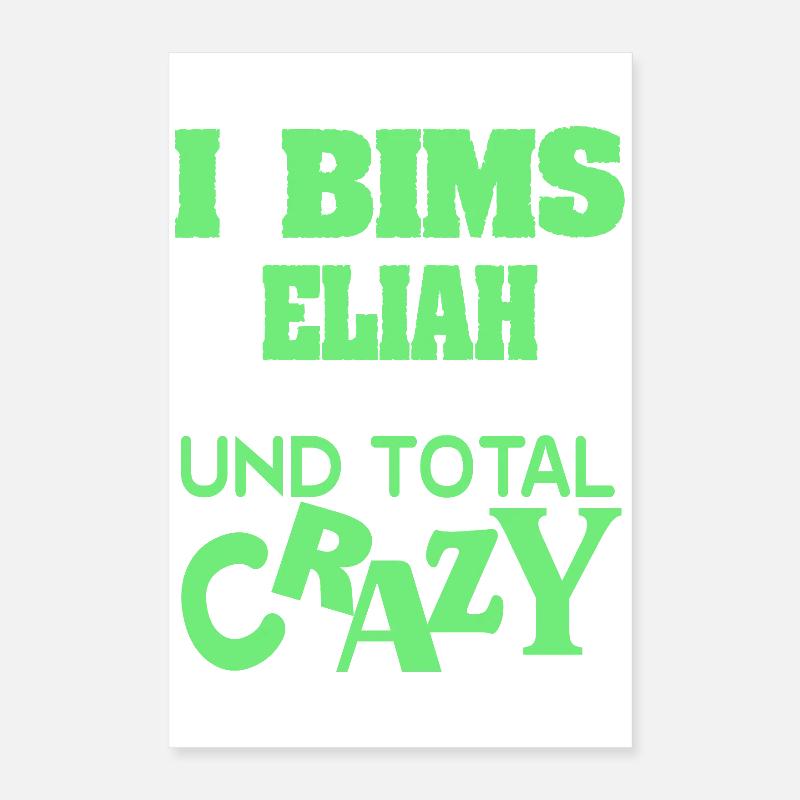 Eliah als Vorname Poster 40x60 cm