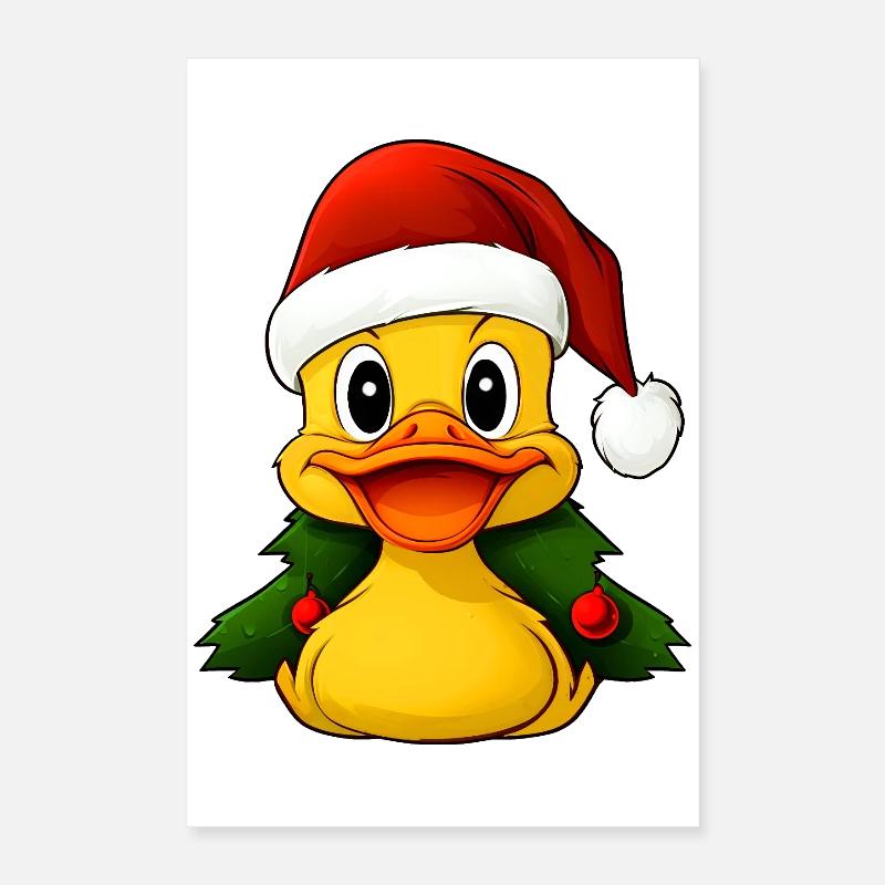 Noël des canetons Poster 40 x 60 cm