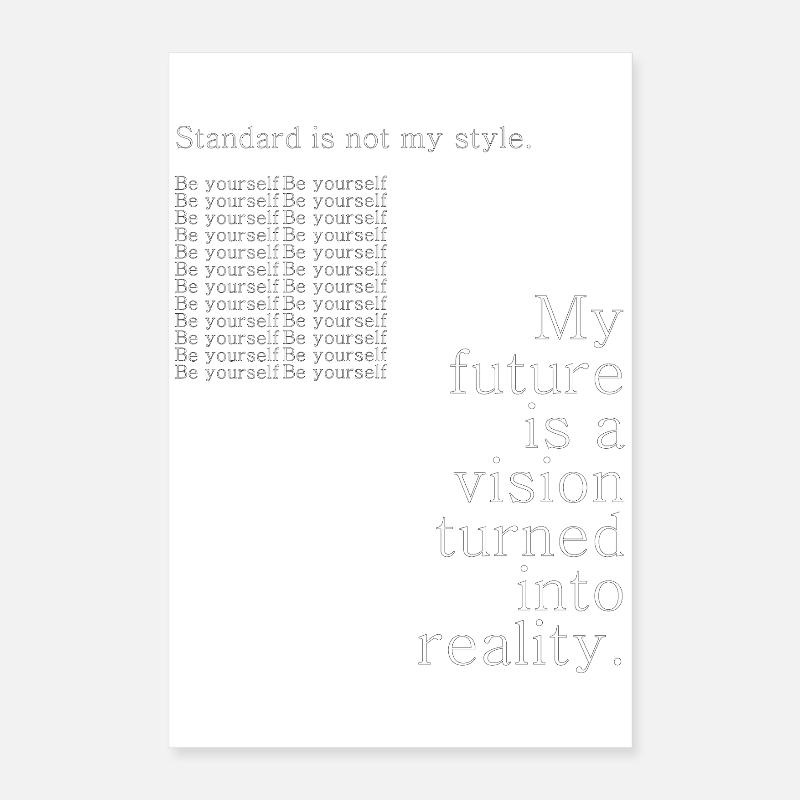 Ma réalité future Poster 40 x 60 cm