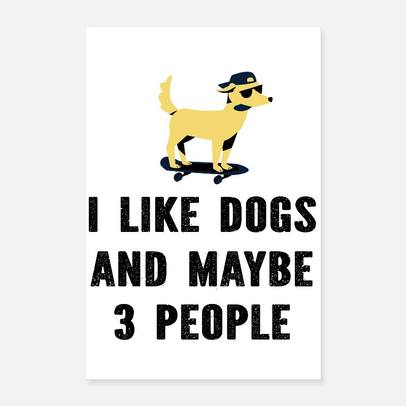 Chiens Chiens Poster 40 x 60 cm