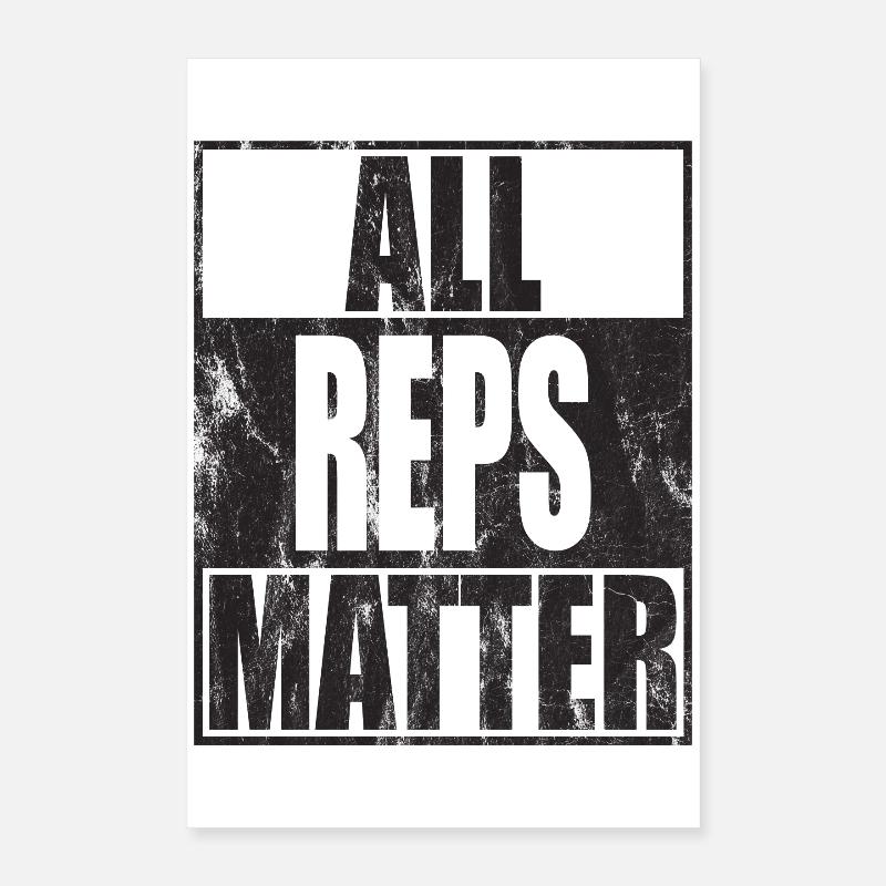 Tous les représentants comptent Calisthenics Poster 40 x 60 cm