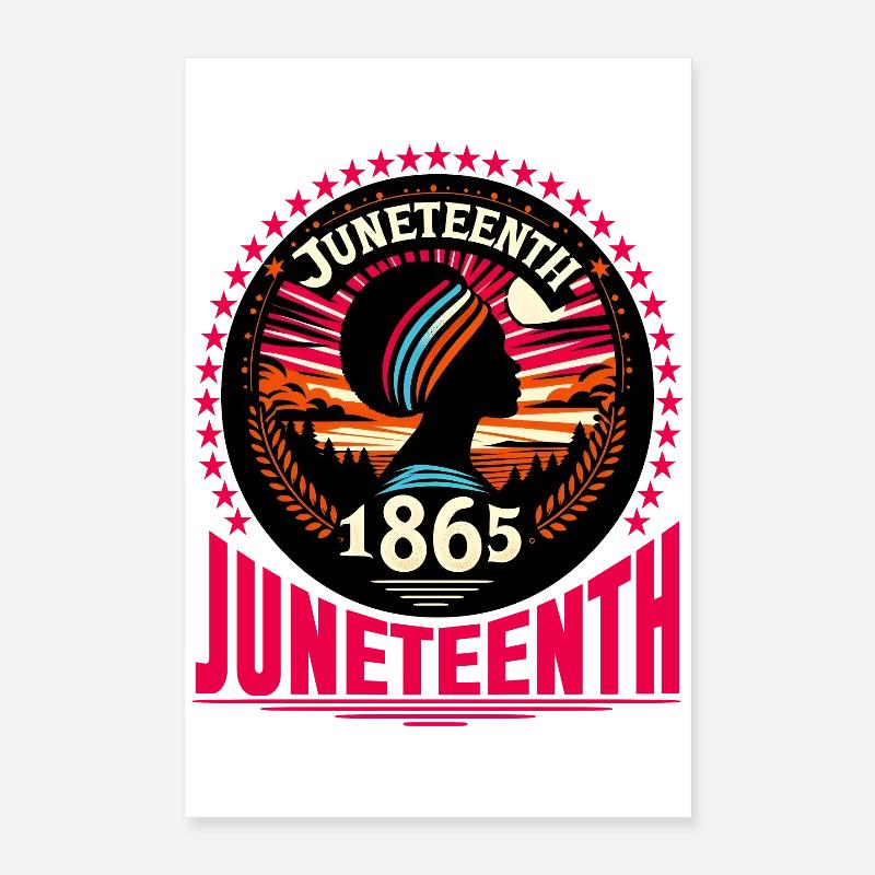 Juneteenth feiern: Freiheit, Erbe, Einheit Poster 40x60 cm