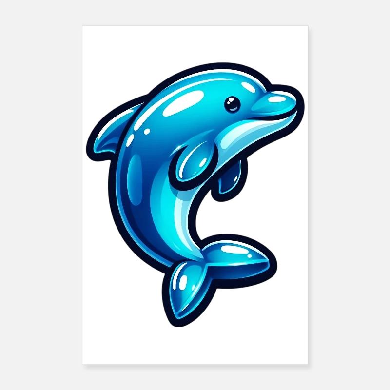 Delfin Poster 40x60 cm