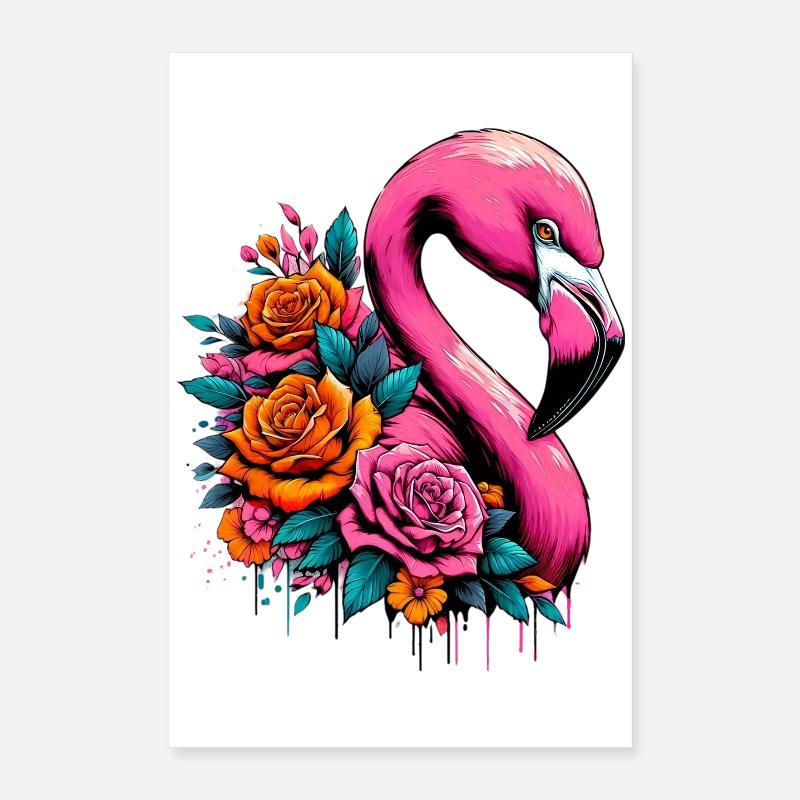 Flamingo Poster 16" x 24" (40x60 cm)
