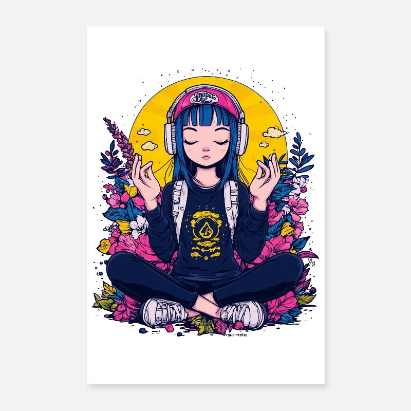 Chilled girl Poster 16" x 24" (40x60 cm)