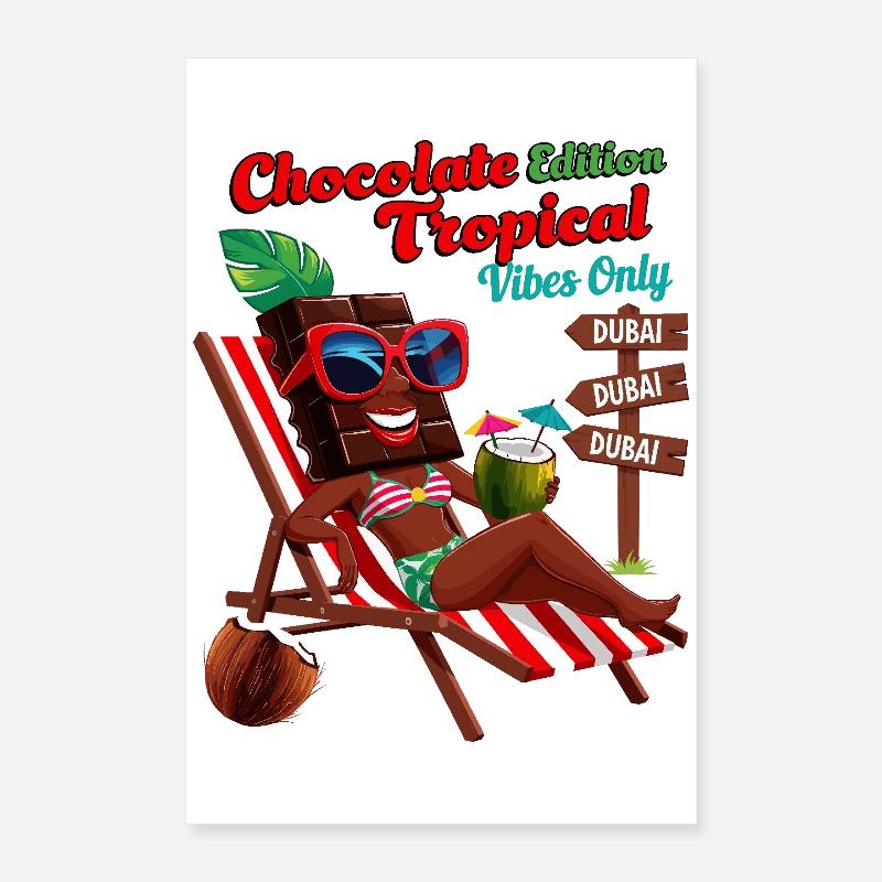 Schokolade Tropical Poster 40x60 cm