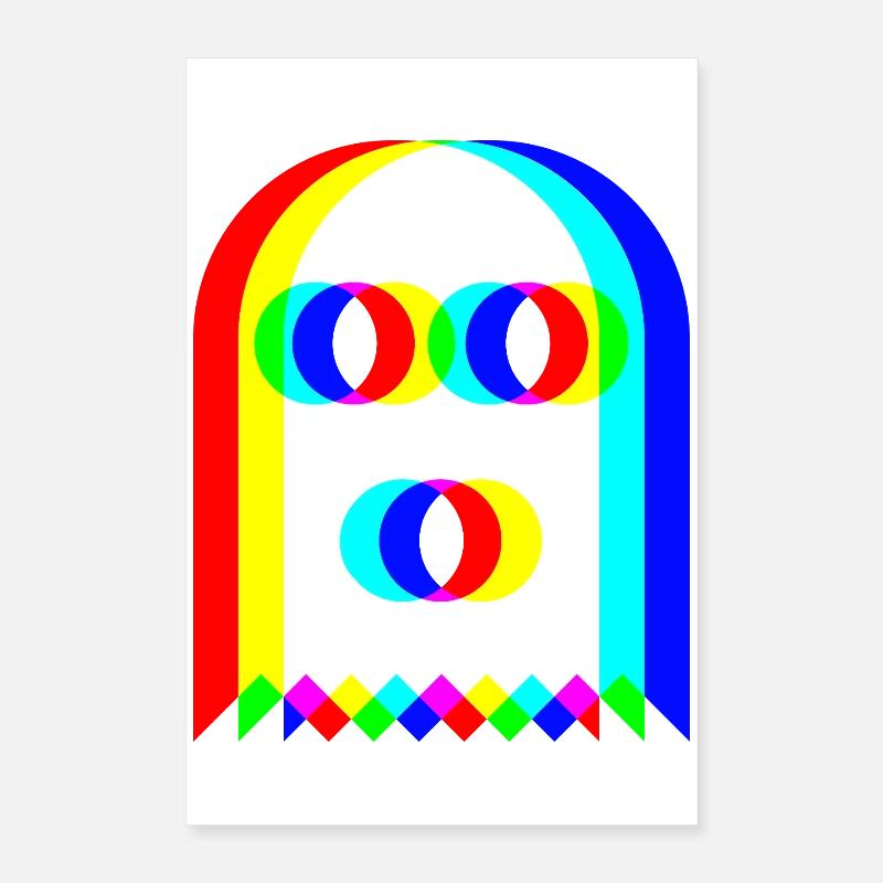 👻 RGB Ghost Poster 16" x 24" (40x60 cm)