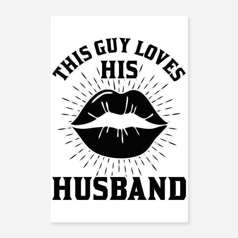 Dieser Typ liebt seinen Mann Poster 40x60 cm