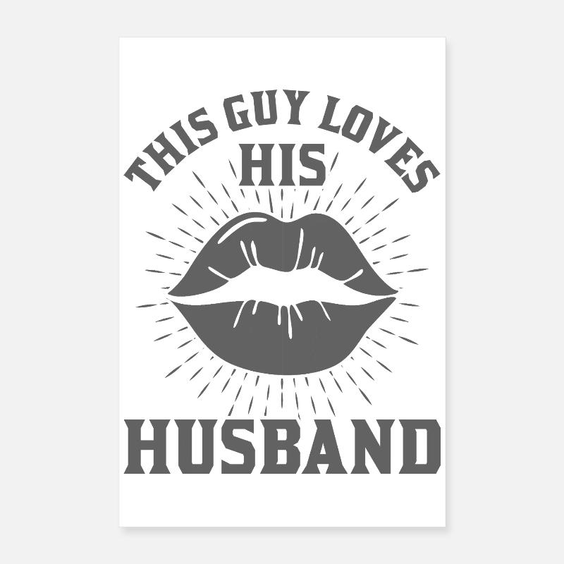 Dieser Typ liebt seinen Mann Poster 40x60 cm