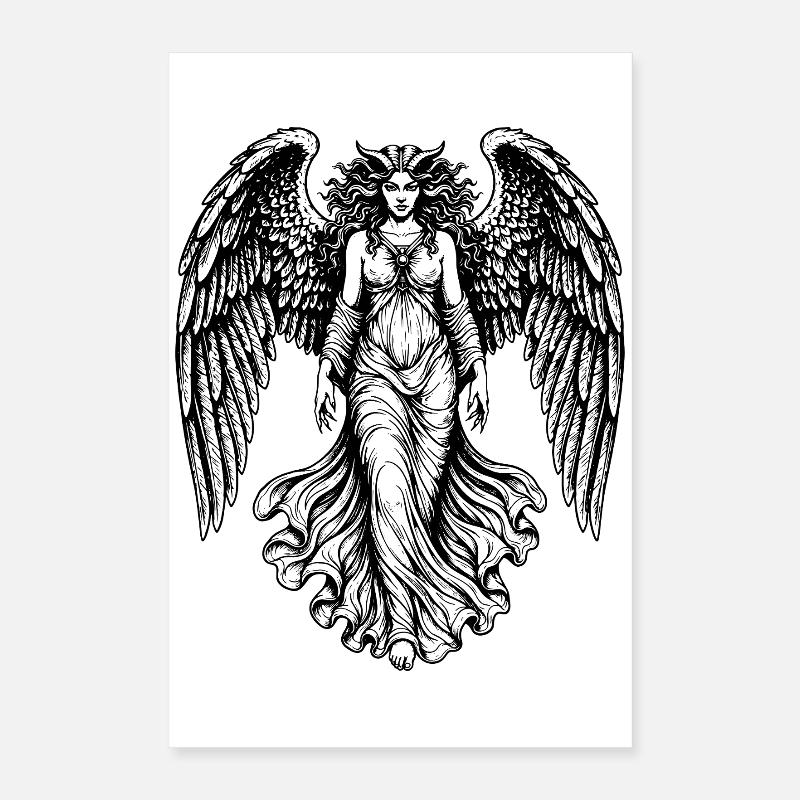 Lilith, gefallener Engel Poster 40x60 cm