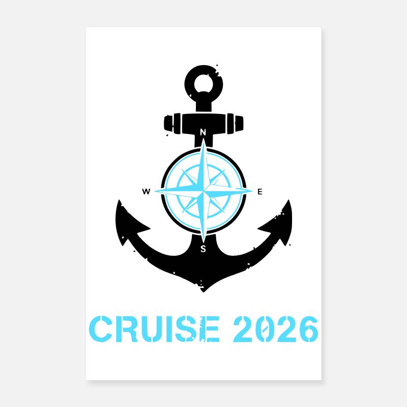 Anker Kompass Cruise 2026 Logo Poster 40x60 cm