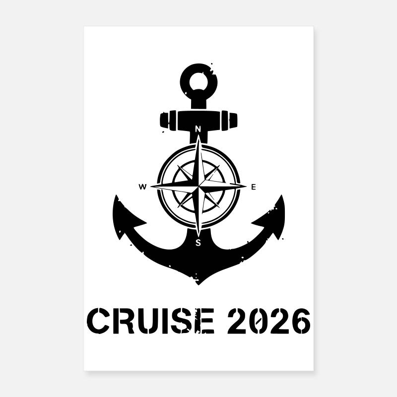 Croisière Anchor Compass 2026 Poster 40 x 60 cm