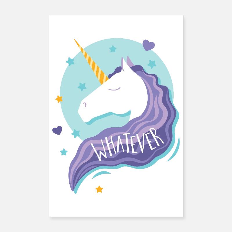Licorne, peu importe Poster 40 x 60 cm