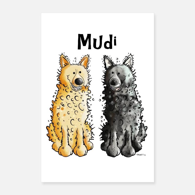 Two Mudis Poster 16" x 24" (40x60 cm)