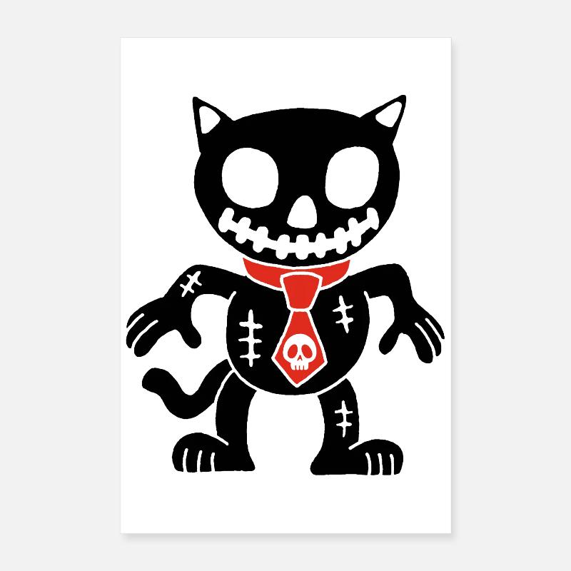 Black cat voodoo doll Poster 16" x 24" (40x60 cm)