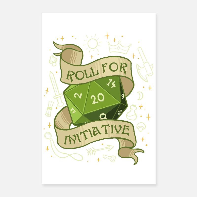 Roll for Initiative – Das Abenteuer beginnt Poster 40x60 cm