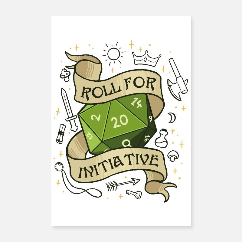 Roll for Initiative – Dice Your Destiny Poster 16" x 24" (40x60 cm)