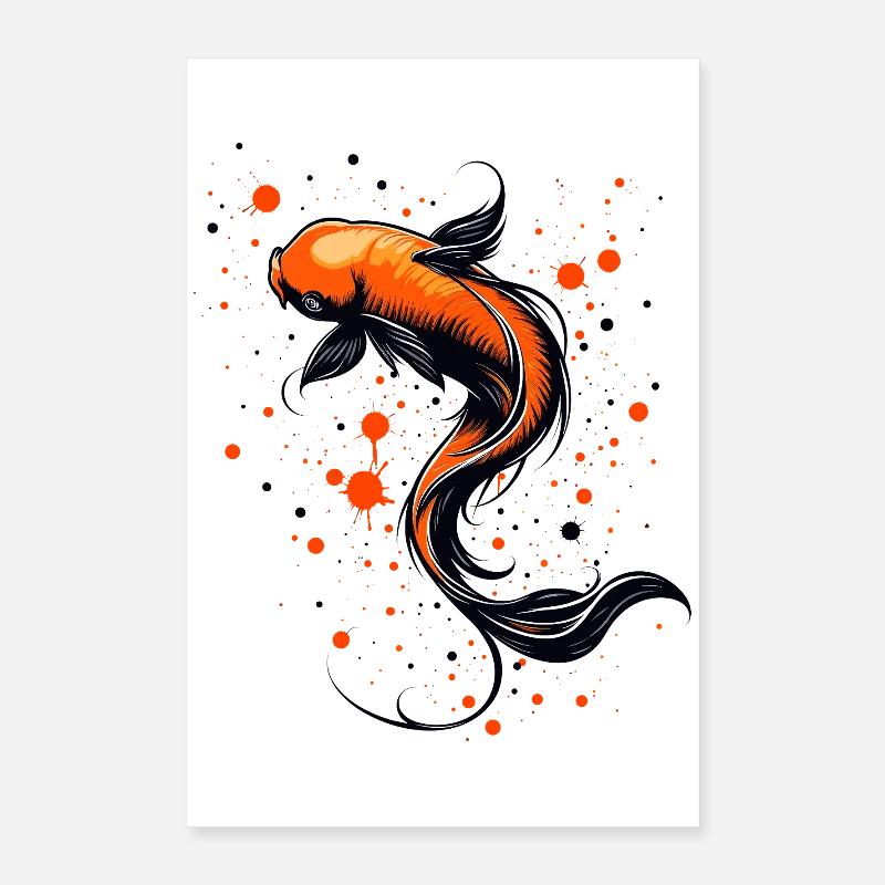 Koi Fish Harmony Poster 16" x 24" (40x60 cm)