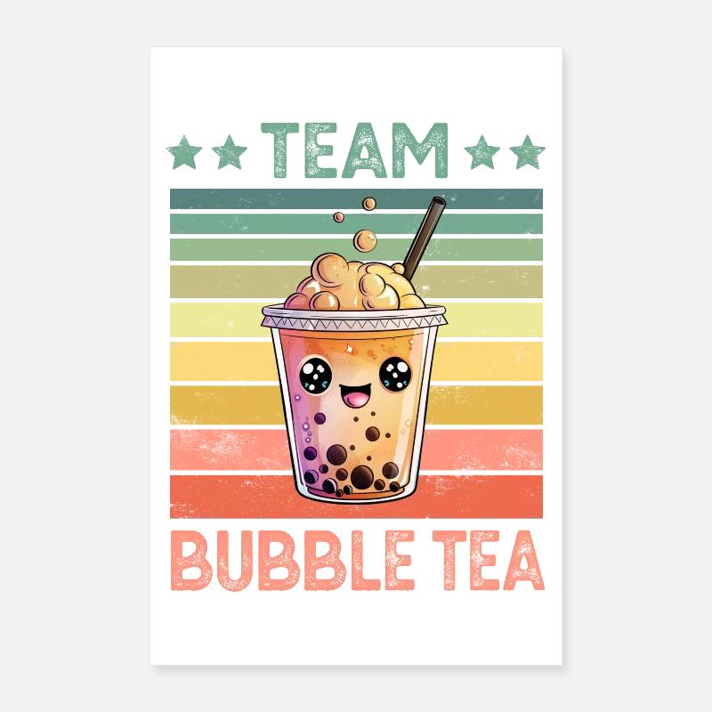 Thé à bulles Poster 40 x 60 cm