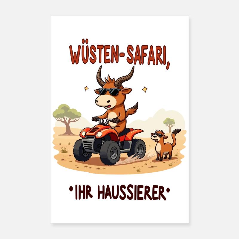 Déserts - Taureau Poster 40 x 60 cm