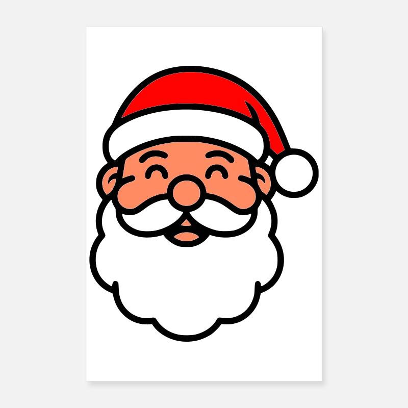 Doux Père Noël | Le visage de Saint-Nicolas Poster 40 x 60 cm