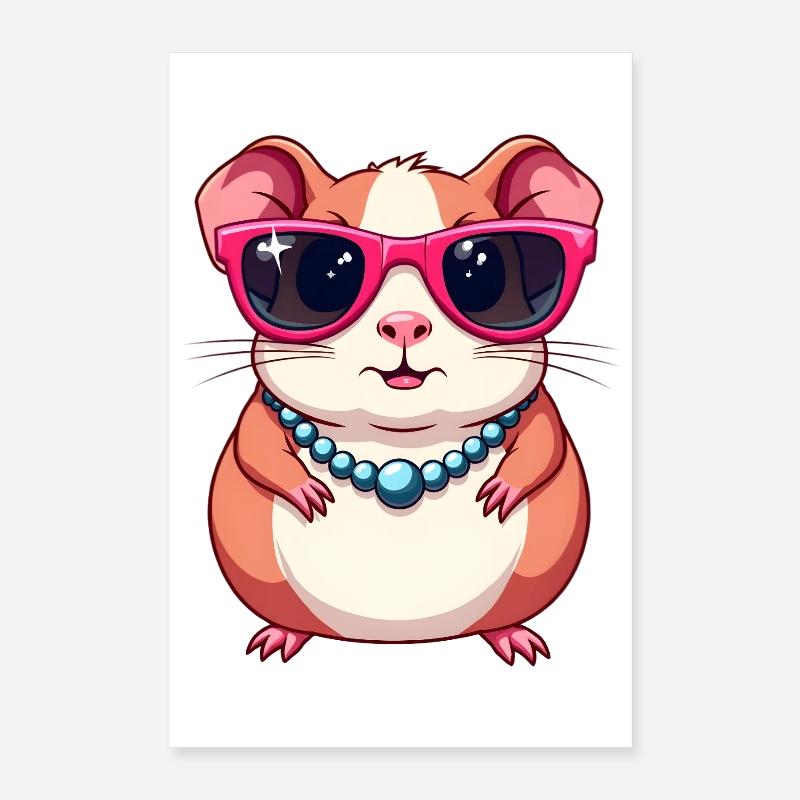 Meerschweinchen Poster 40x60 cm