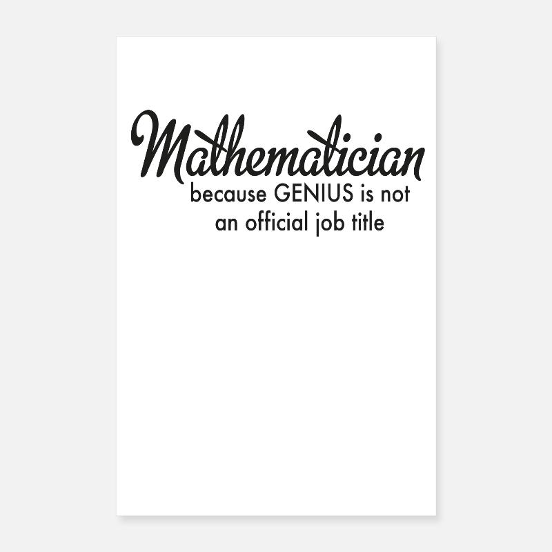 Mathématiques Poster 40 x 60 cm