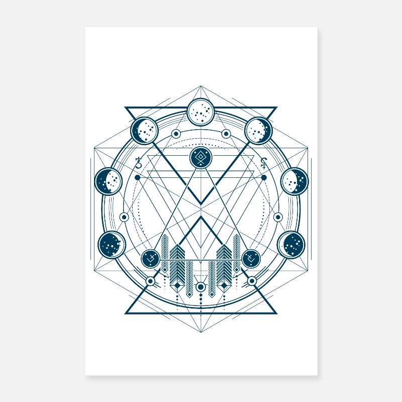 géométrie Poster 40 x 60 cm
