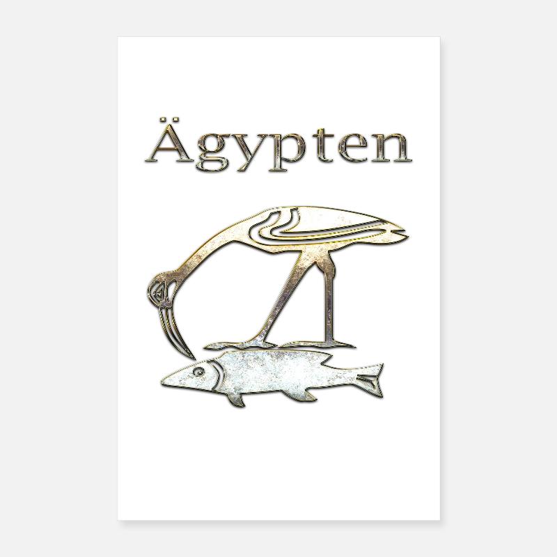 Egypte 85 - Poster 40 x 60 cm - blanc