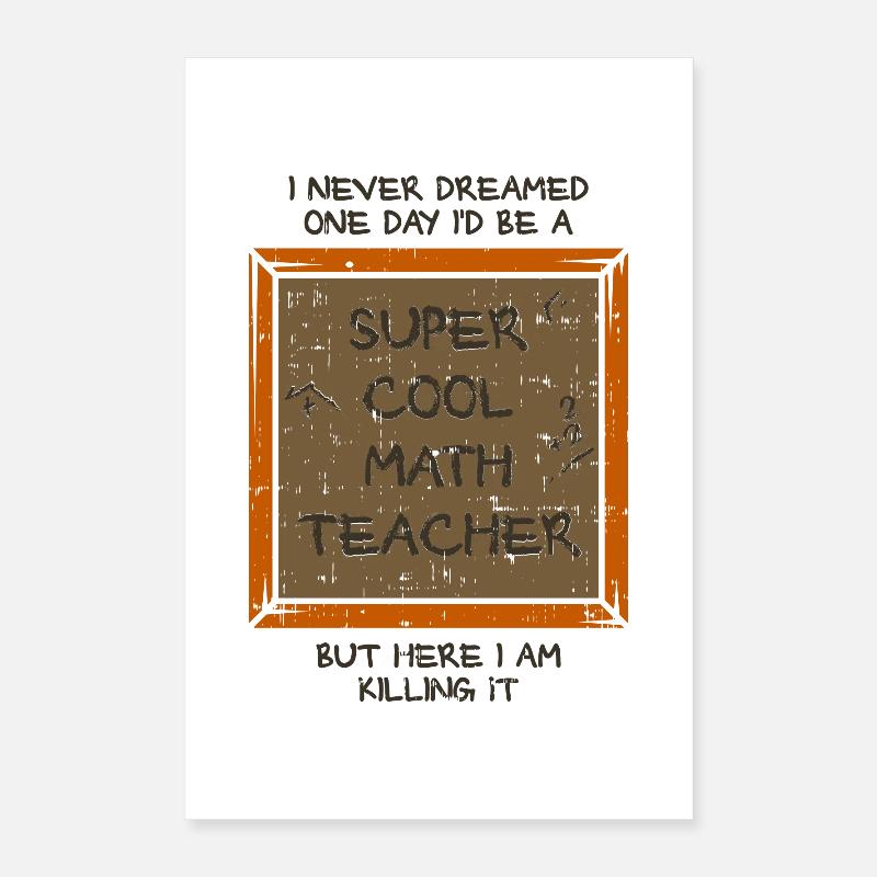 mathématiques Poster 40 x 60 cm