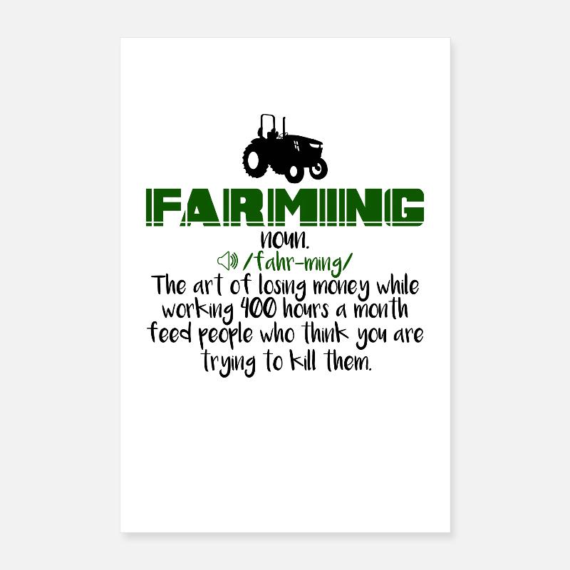 Définition de l’agriculture Poster 40 x 60 cm