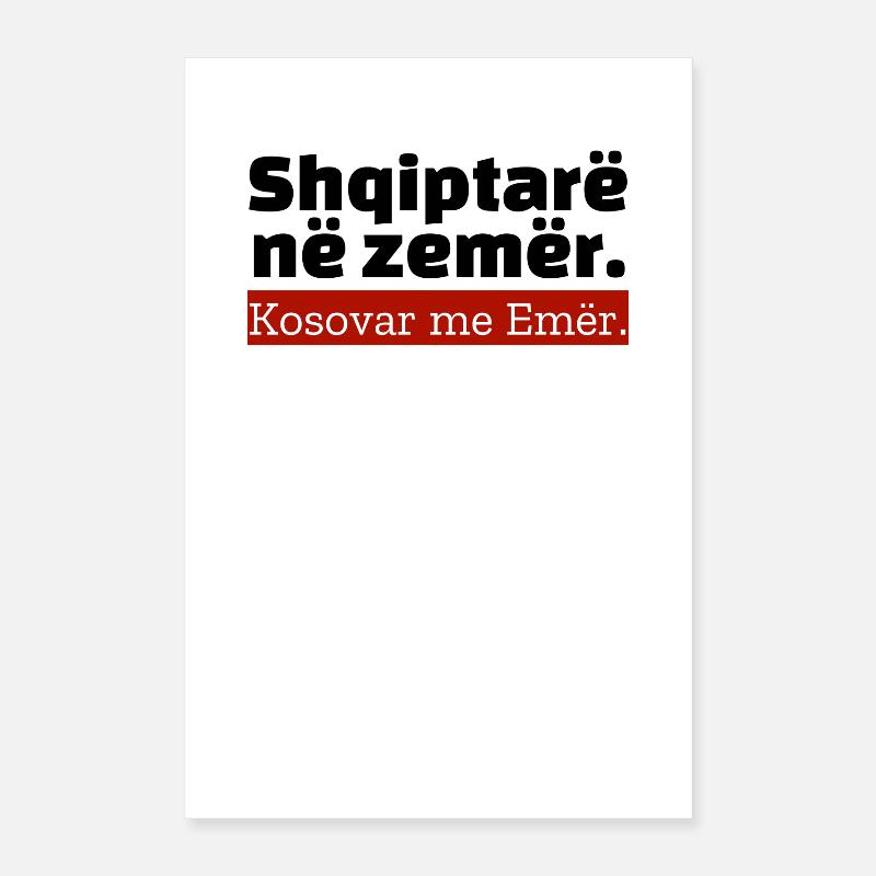 « Texte albanais » Poster 40 x 60 cm