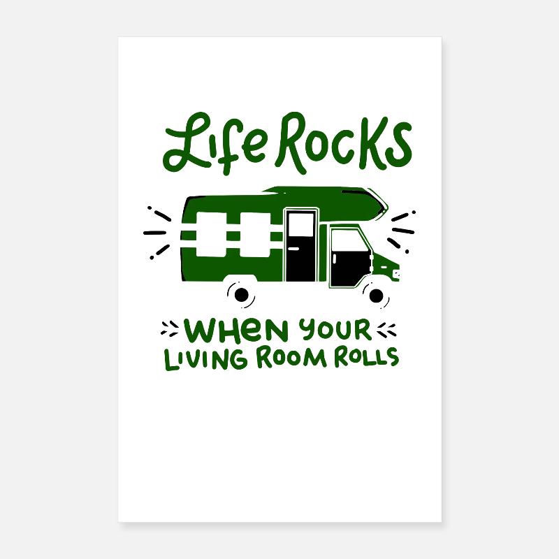 camping Poster 16" x 24" (40x60 cm)