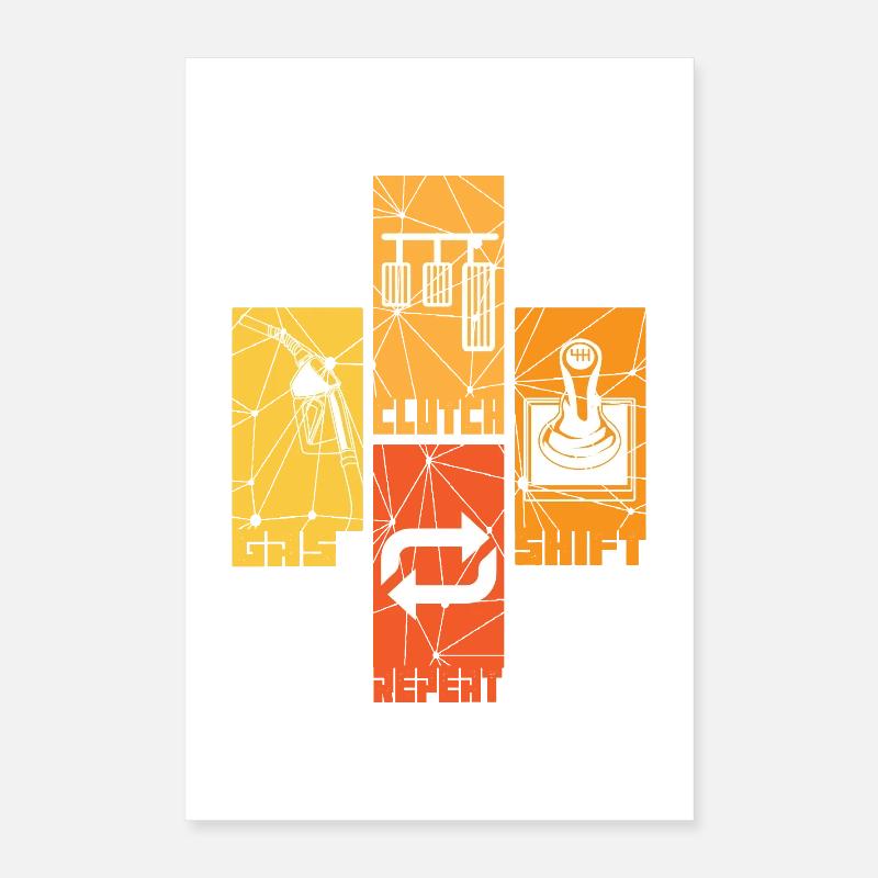 voitures Poster 40 x 60 cm