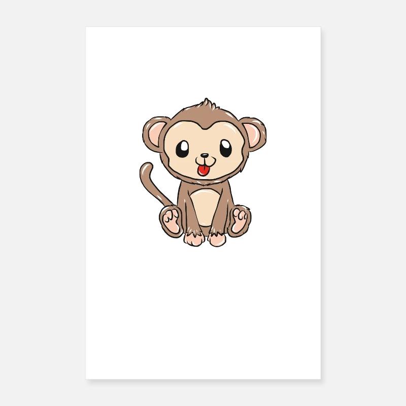 monkey Poster 16" x 24" (40x60 cm)