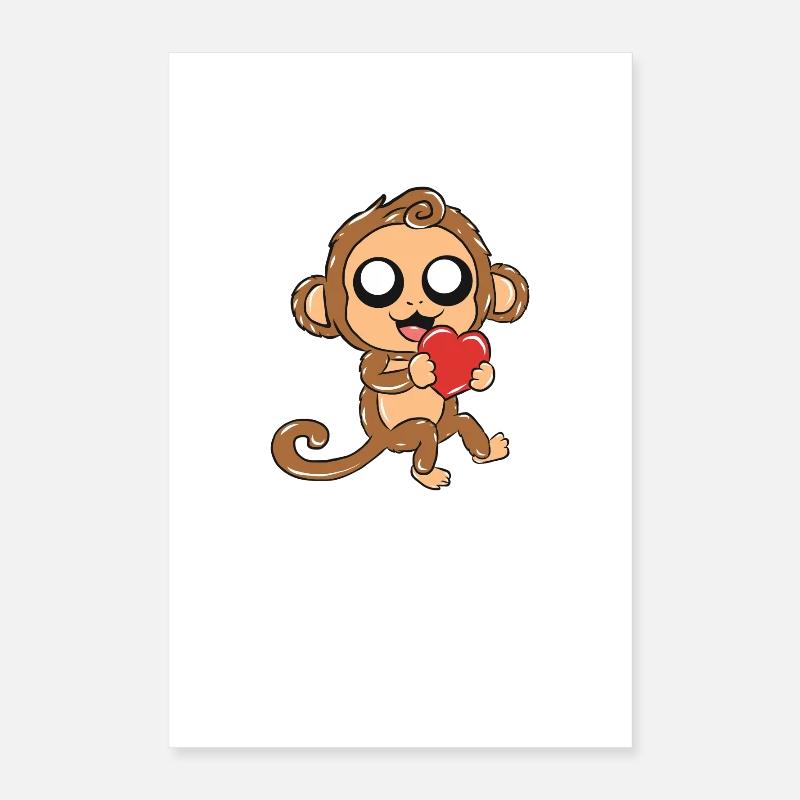 Affe Poster 40x60 cm