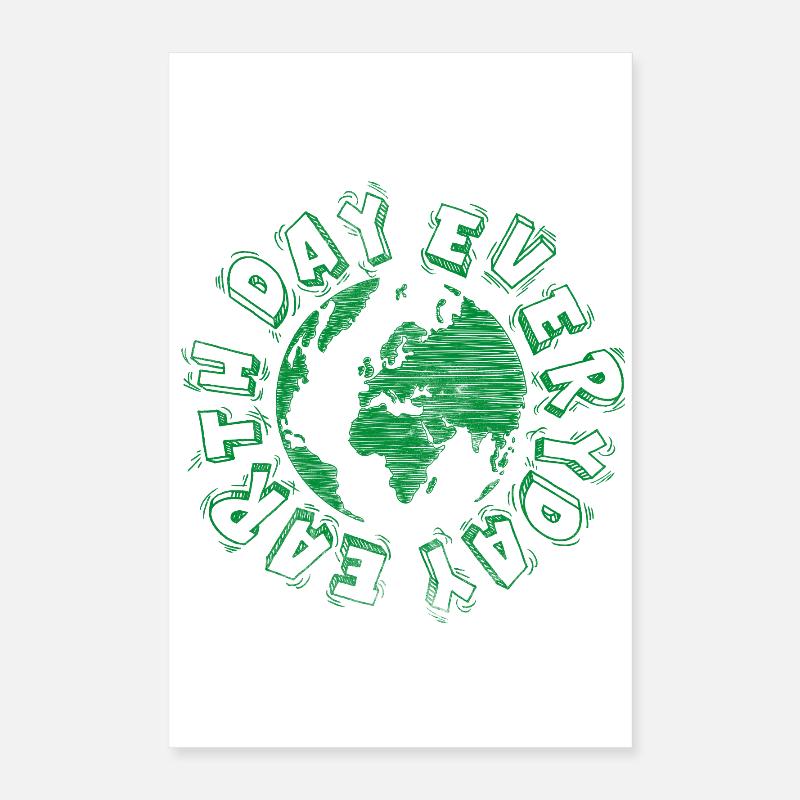 Conception Globale de la Conscience de la Terre Poster 40 x 60 cm