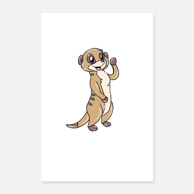Erdmännchen Poster 40x60 cm