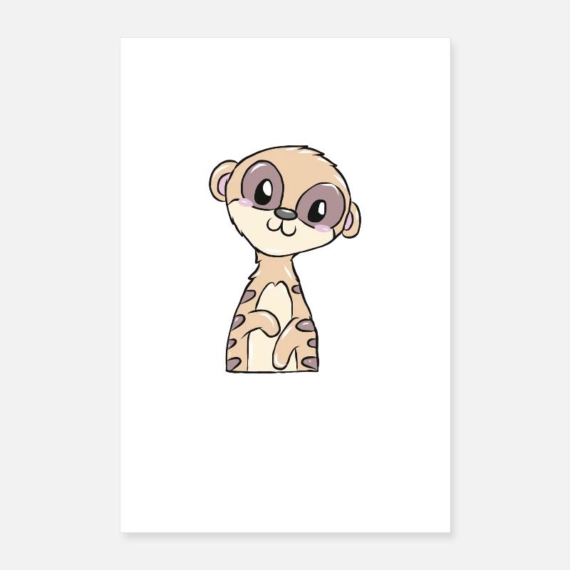Erdmännchen Poster 40x60 cm