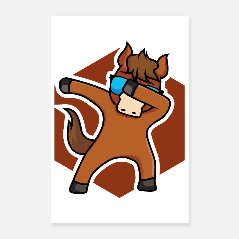 Cheval de cheval cheval - design Poster 40 x 60 cm