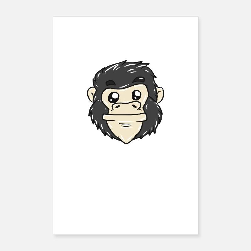 gorille Poster 40 x 60 cm