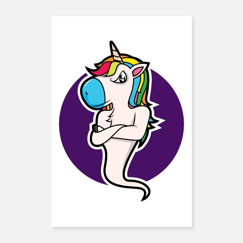 Bock Licorne - design Poster 40 x 60 cm