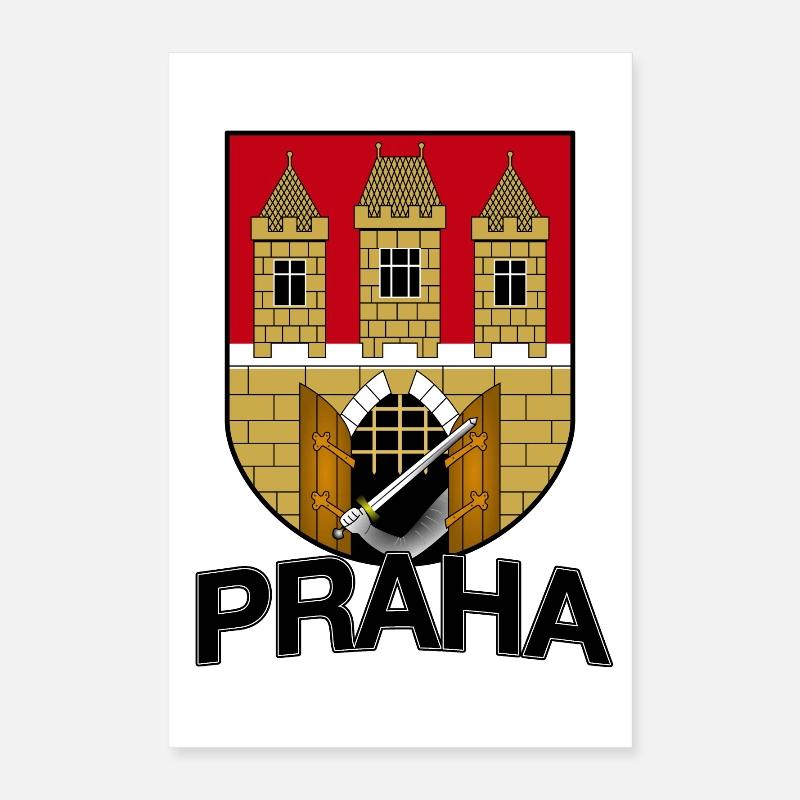 Praha Prague République tchèque Poster 40 x 60 cm