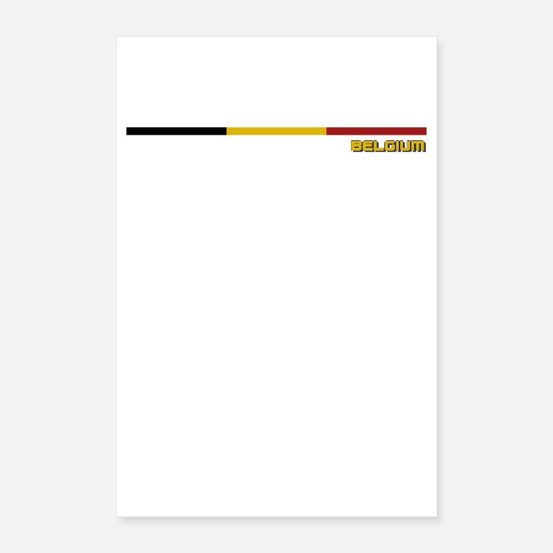 DRAPEAU BELGIUM Poster 40 x 60 cm