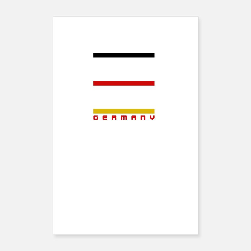 GERMANY FLAG Poster 16" x 24" (40x60 cm)
