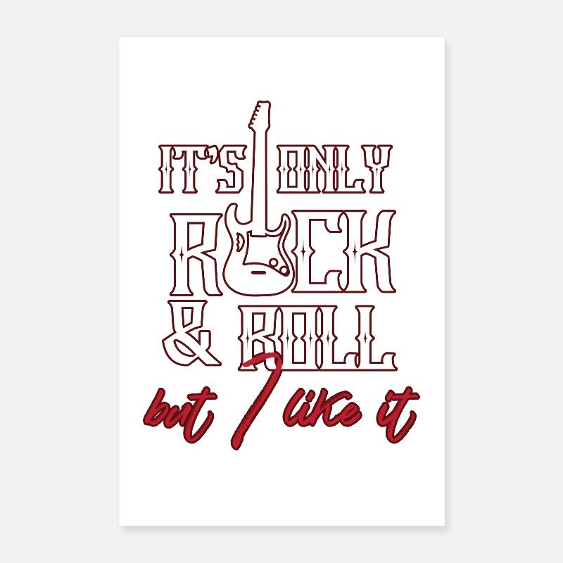 Rock and roll Poster 40 x 60 cm