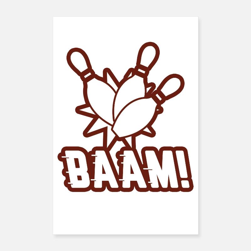 Bowling Strike Poster 40x60 cm