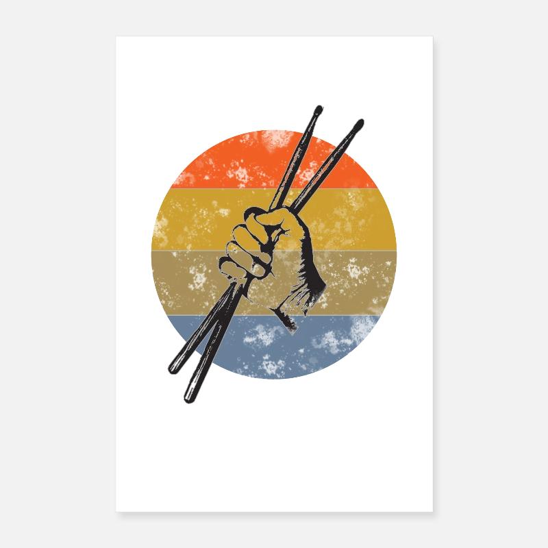 Drums sticks drummer Poster 16" x 24" (40x60 cm)