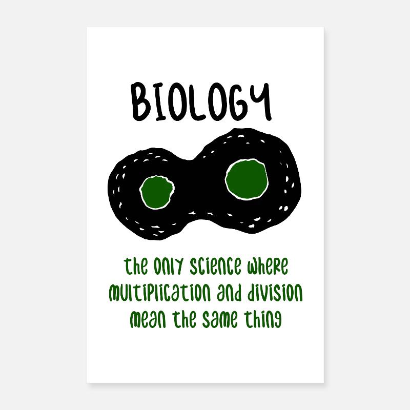 Cadeau de science de professeur de biologie Poster 40 x 60 cm