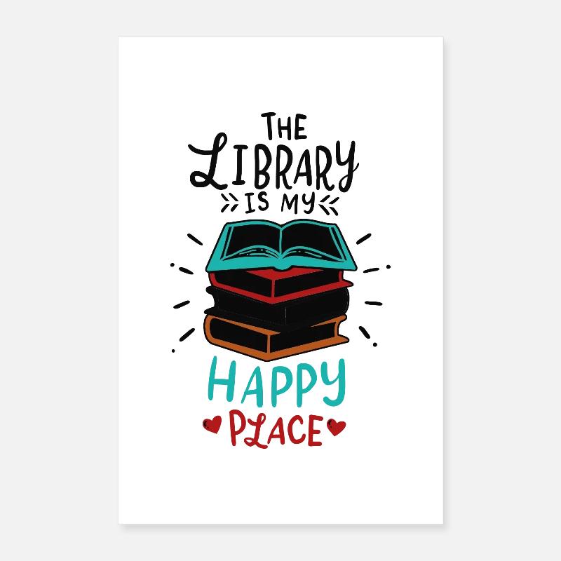 Libri della Biblioteca Poster 40x60 cm
